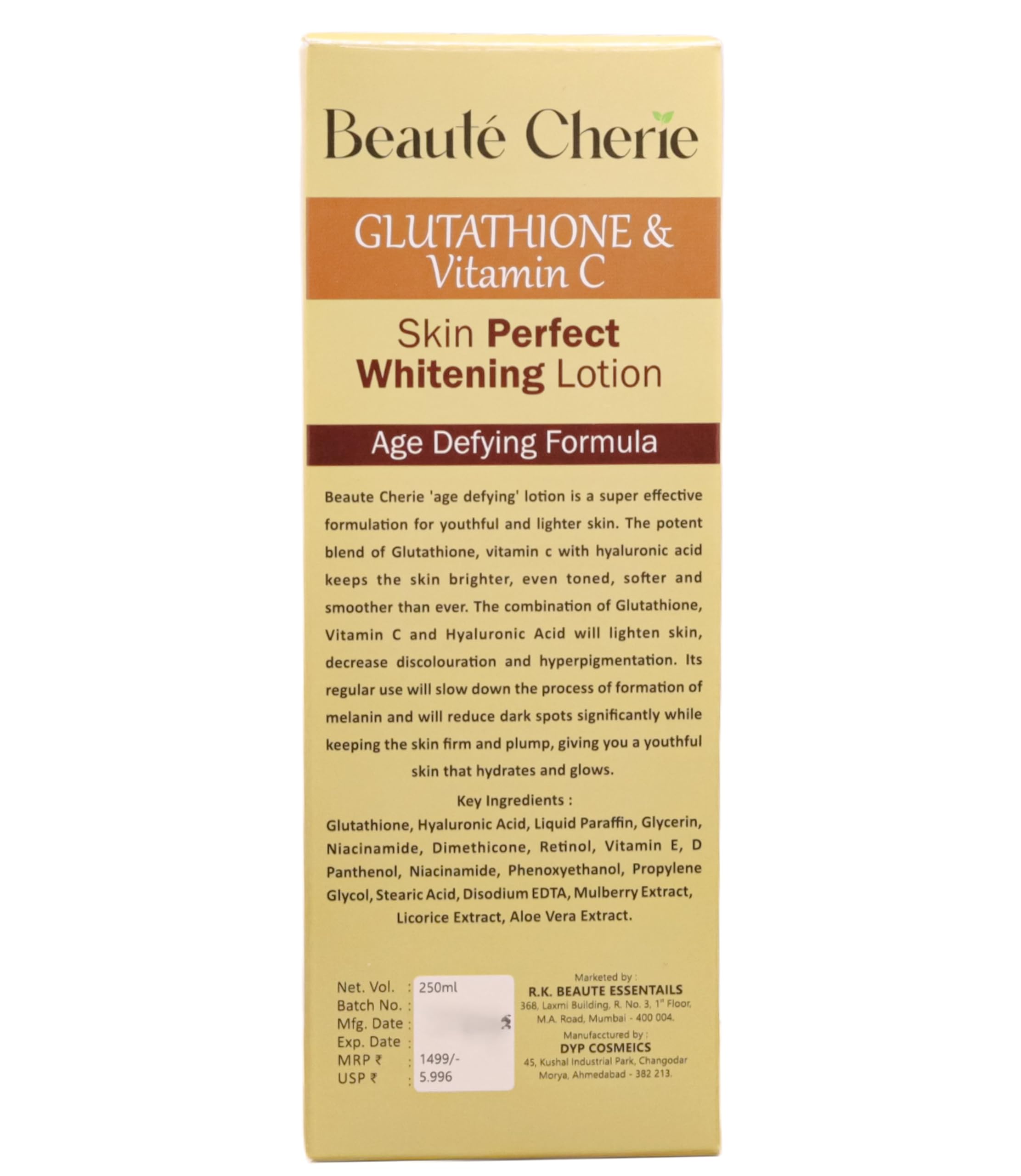 Re:LIA BEAUTÉ Chérie SKIN LOTION120ml Buy Beaute Cherie Glutathione & Vitamin C Skin Perfect Whitening